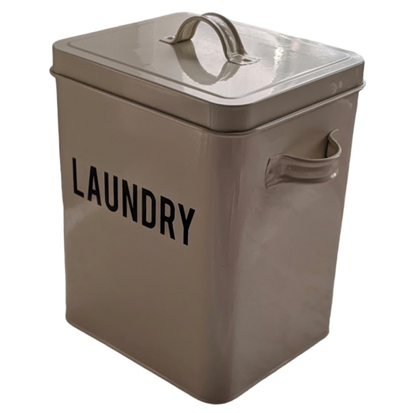 **SOLD**   Laundry Detergent Box w/ Lid & Scoop Vintage Insp Laundry Tin - Picture 7 of 14